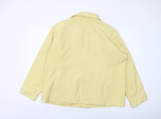 Bonmarché Womens Yellow Jacket Size L Zip