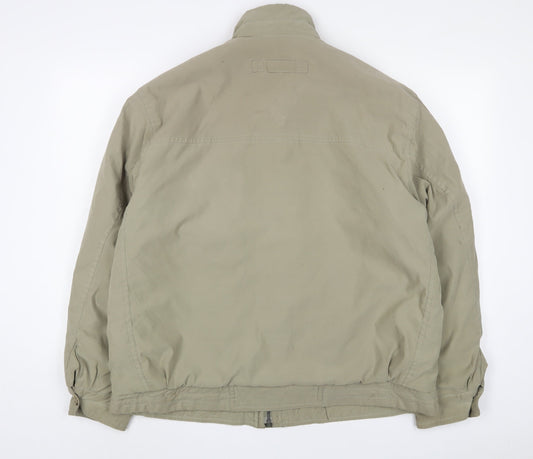 MICROS Mens Beige Jacket Size XL Zip