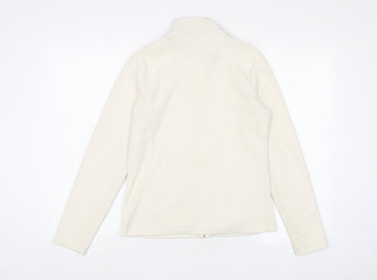 Marks and Spencer Womens White Jacket Size 10 Zip