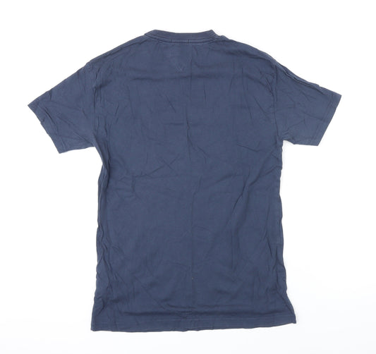 Tommy Jeans Womens Blue 100% Cotton Basic T-Shirt Size M Round Neck