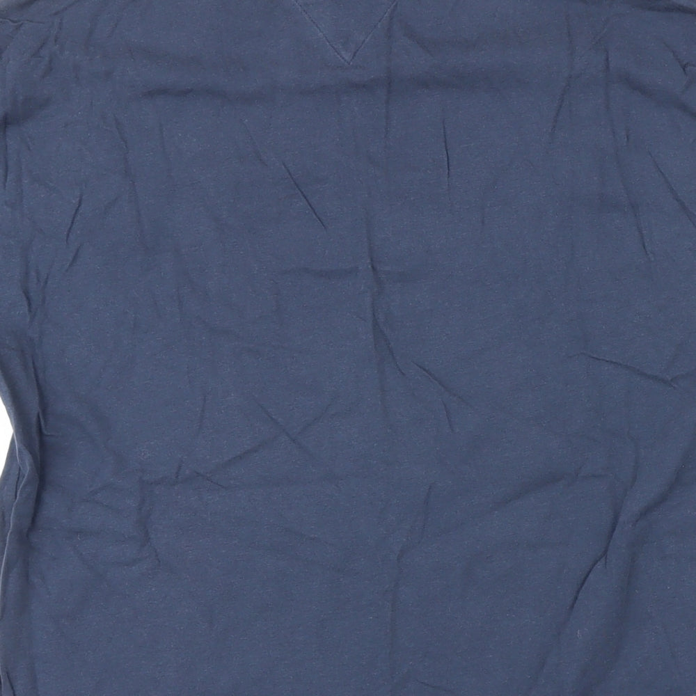 Tommy Jeans Womens Blue 100% Cotton Basic T-Shirt Size M Round Neck