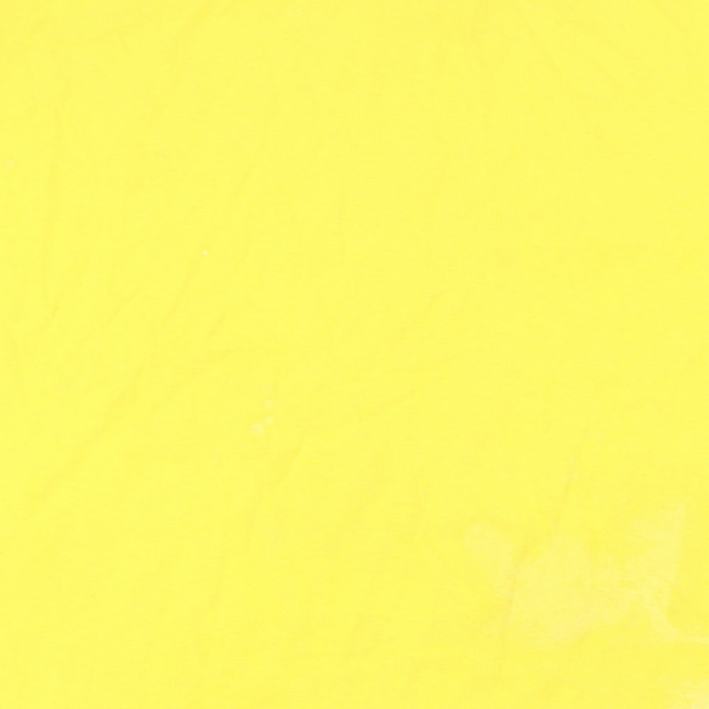 Tommy Jeans Mens Yellow Cotton T-Shirt Size L Round Neck