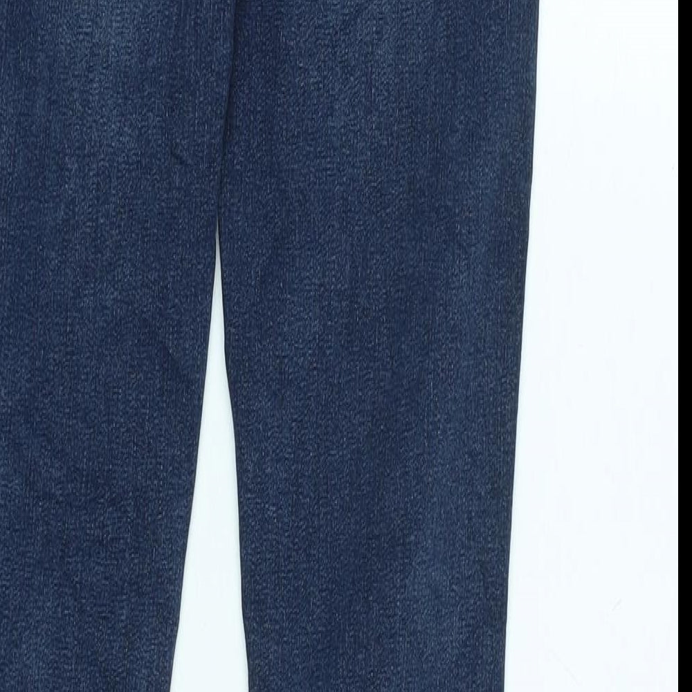 Jack Wills Womens Blue Cotton Blend Skinny Jeans Size 27 in L30 in Regular Zip