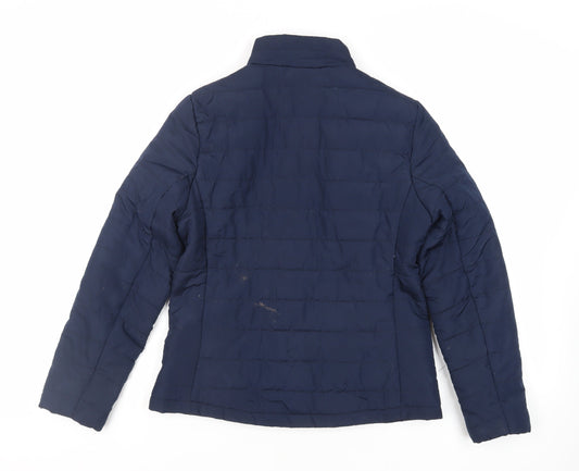 Marks and Spencer Womens Blue Jacket Size 10 Zip