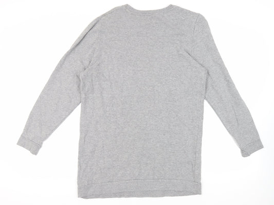 ASOS Womens Grey Cotton Pullover Sweatshirt Size L Pullover