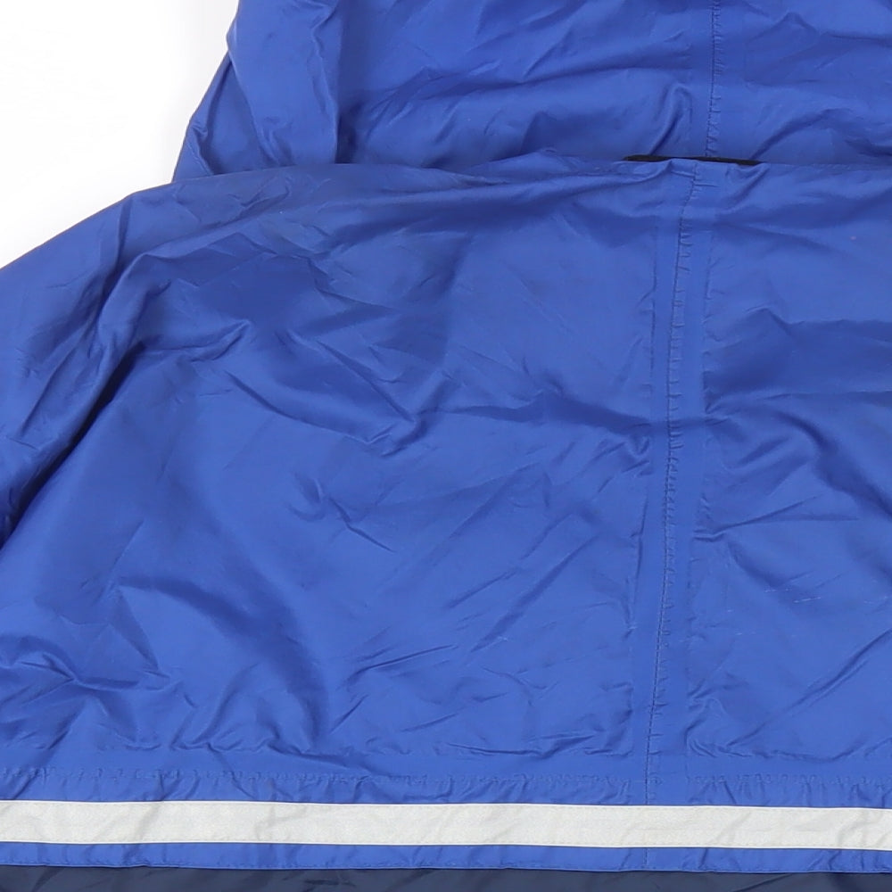 McKINLEY Mens Blue Windbreaker Jacket Size L Zip - Hooded Zipped Pockets Waterproof