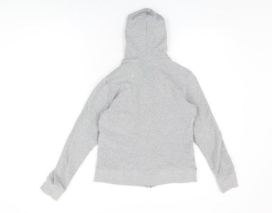 Olympus Girls Grey Cotton Full Zip Hoodie Size 14 Years Zip