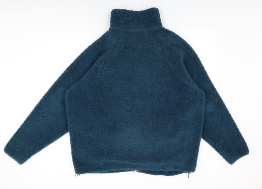 ASOS Mens Blue Polyester Full Zip Sweatshirt Size M