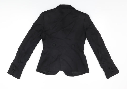 Joseph Womens Black Jacket Blazer Size 10 Button