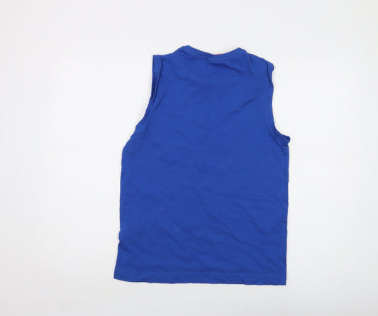 Mens UK Size S Slazenger Blue Cotton T-Shirt