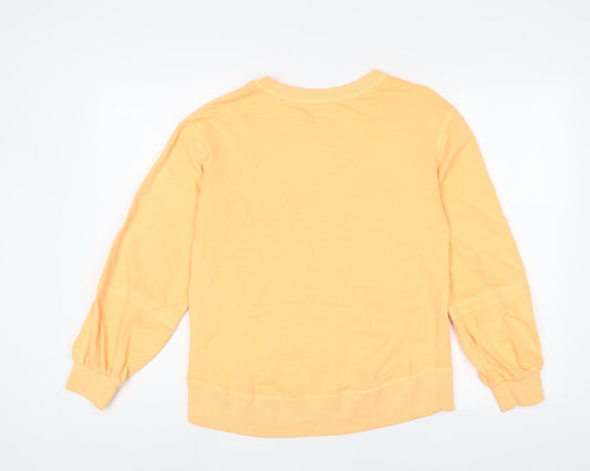 N.82 Womens Orange Cotton Pullover Sweatshirt Size XS Pullover