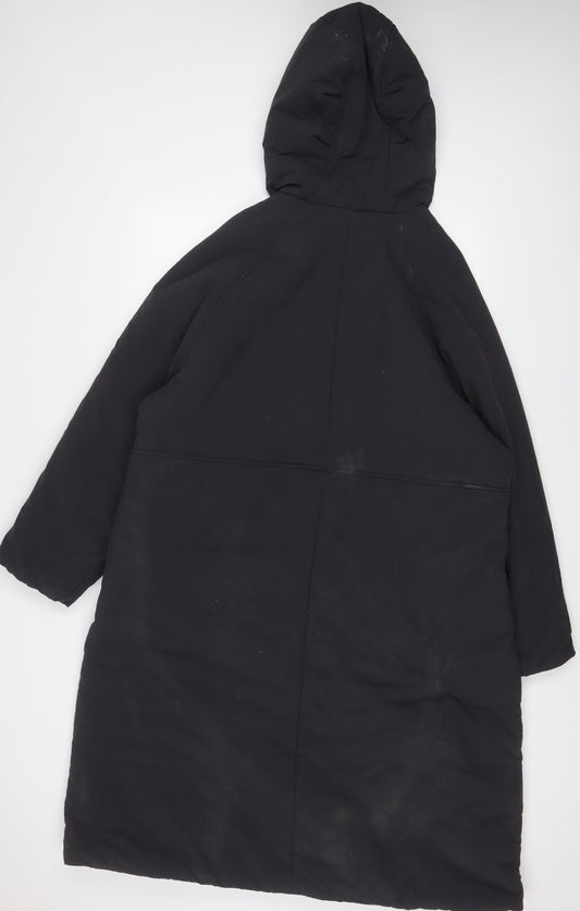Marks and Spencer Mens Grey Quilted Coat Size L Zip