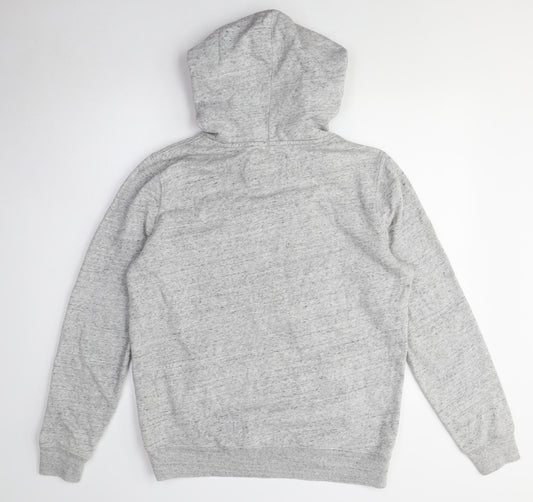 Hollister Unisex Grey Pullover Hoodie L