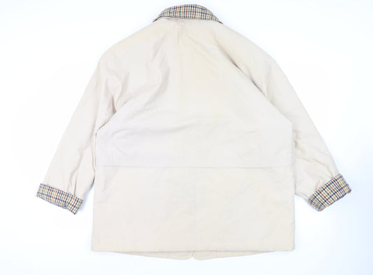 Berkertex Womens Beige Overcoat Coat Size 20 Button