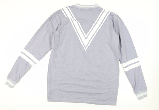 Unique 21 Womens Grey Cotton Pullover Sweatshirt Size 14 Pullover