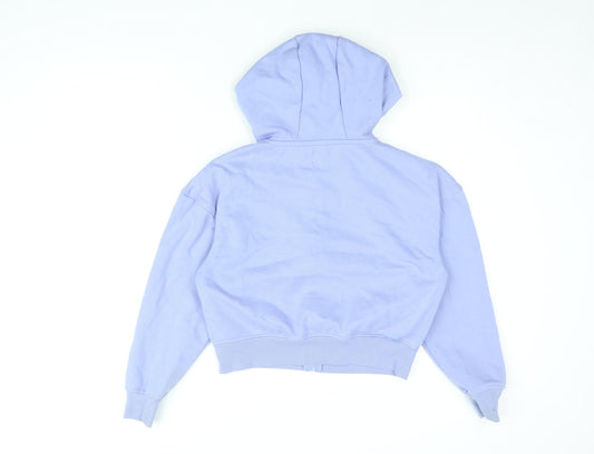 Disney Womens Blue Cotton Full Zip Hoodie Size XS Zip - Stitch