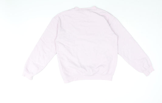Supersuperficial Womens Pink Cotton Pullover Sweatshirt Size S Pullover - House Print