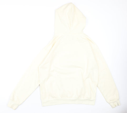 Disney Womens Ivory Polyester Pullover Hoodie Size 10 Pullover - Mickey Mouse