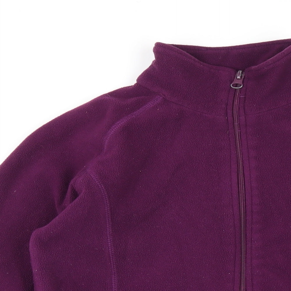 Mountain Life Womens Purple Jacket Size 8 Zip