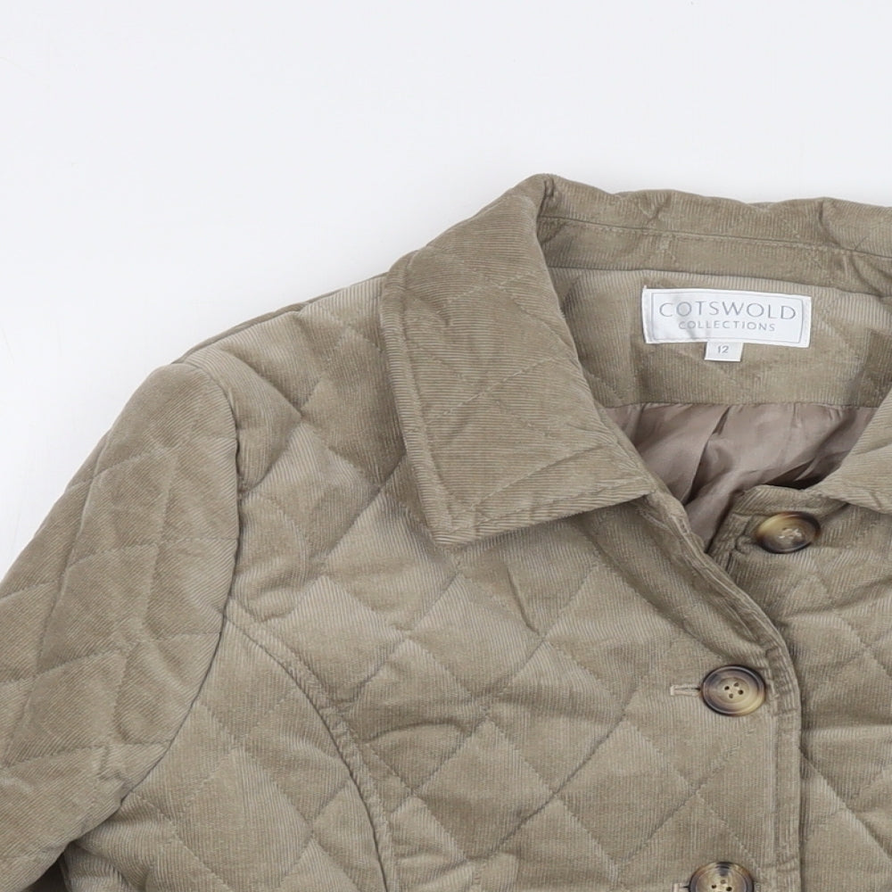 Cotswold Womens Beige Jacket Size 12 Button