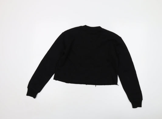 Austin Texas Womens Black Polyester Pullover Sweatshirt Size 4 Pullover
