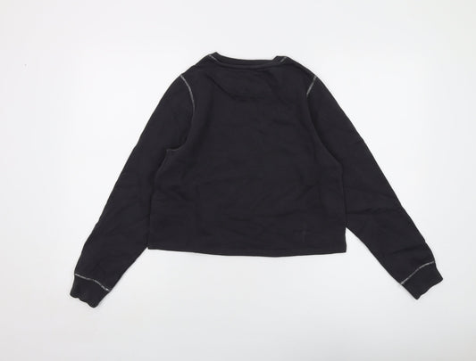 Peanuts Girls Grey Cotton Pullover Sweatshirt Size 12-13 Years Pullover