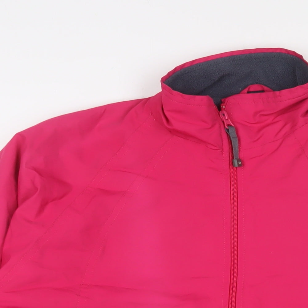 Mountain Life Womens Pink Jacket Coat Size 18 Zip - Logo, Embroidered