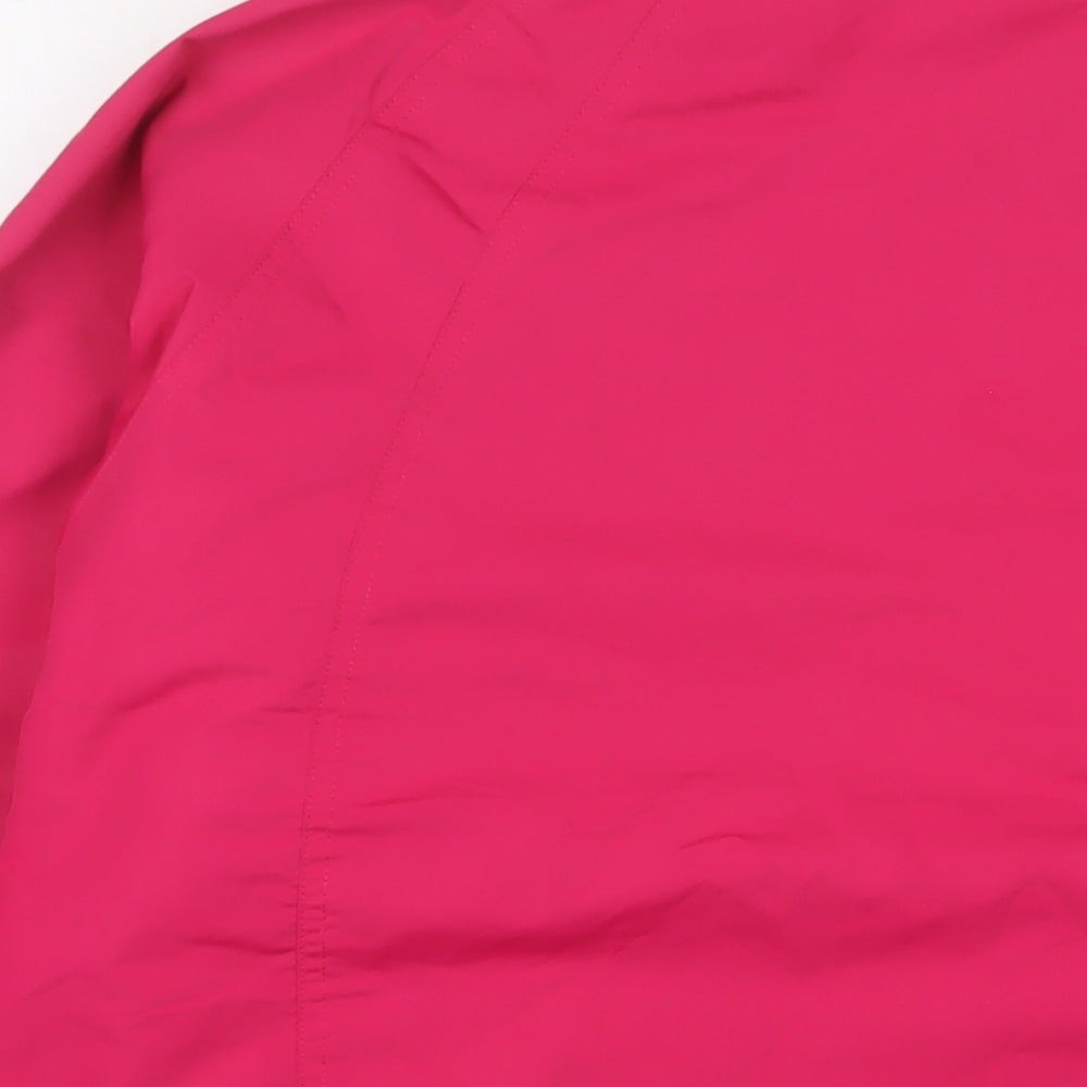 Mountain Life Womens Pink Jacket Coat Size 18 Zip - Logo, Embroidered