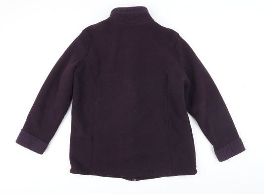 M&S Womens Purple Jacket Size 16 Zip