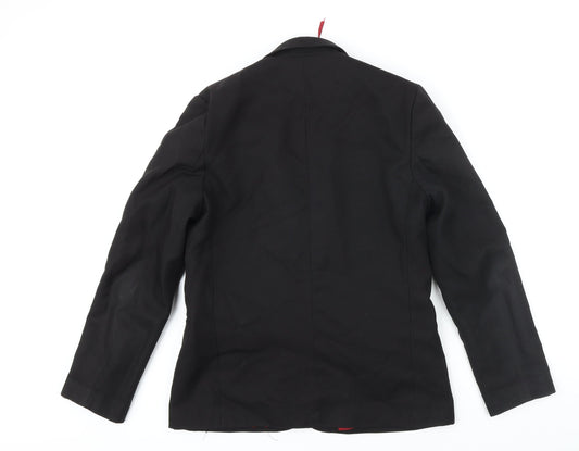 Winterbottoms Girls Black Jacket Blazer Size M Button - Batley Girl's Highschool