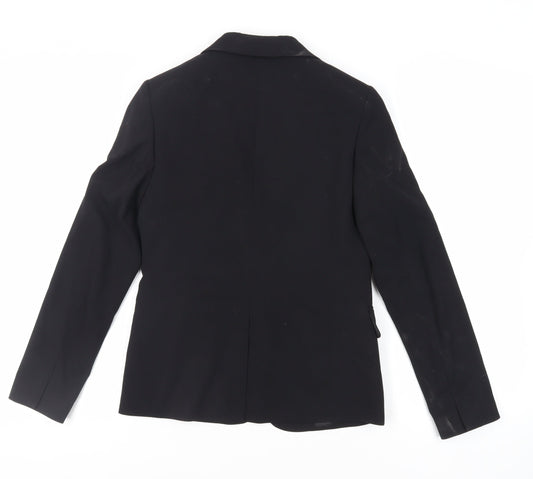 Marks and Spencer Womens Black Jacket Blazer Size 6 Button