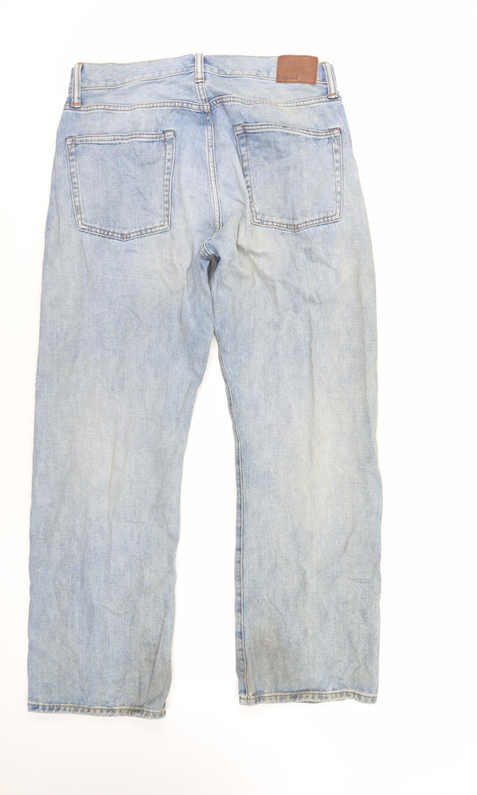 Gap Mens Blue Cotton Bootcut Jeans Size 31 in L30 in Regular Zip