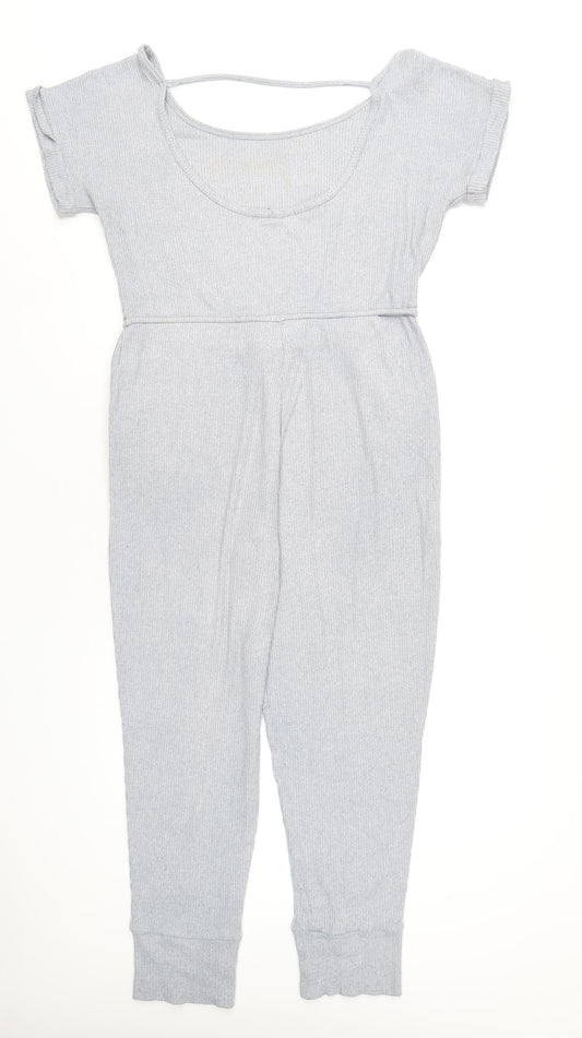 Gilly Hicks Womens Grey Polyester Jumpsuit One-Piece Size S L29 in Pullover