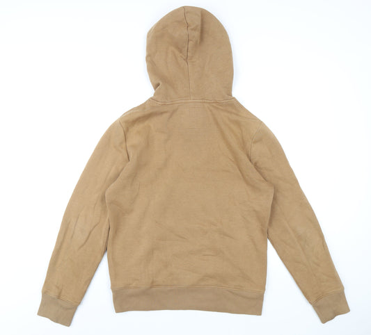 Hollister Mens Brown Cotton Pullover Hoodie Size XS