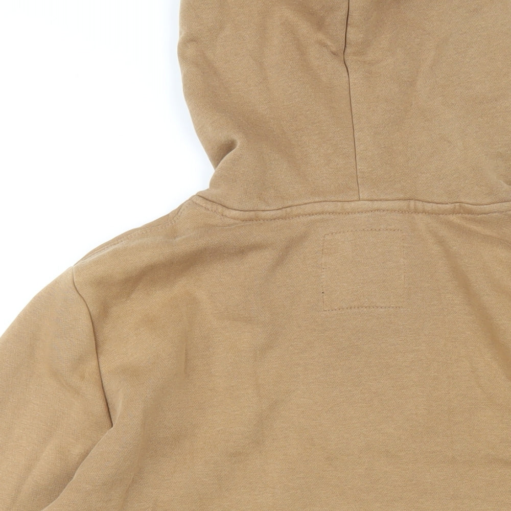 Hollister Mens Brown Cotton Pullover Hoodie Size XS