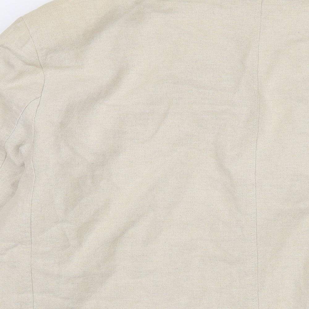 Cotton Traders Mens Beige Jacket Size XL Button