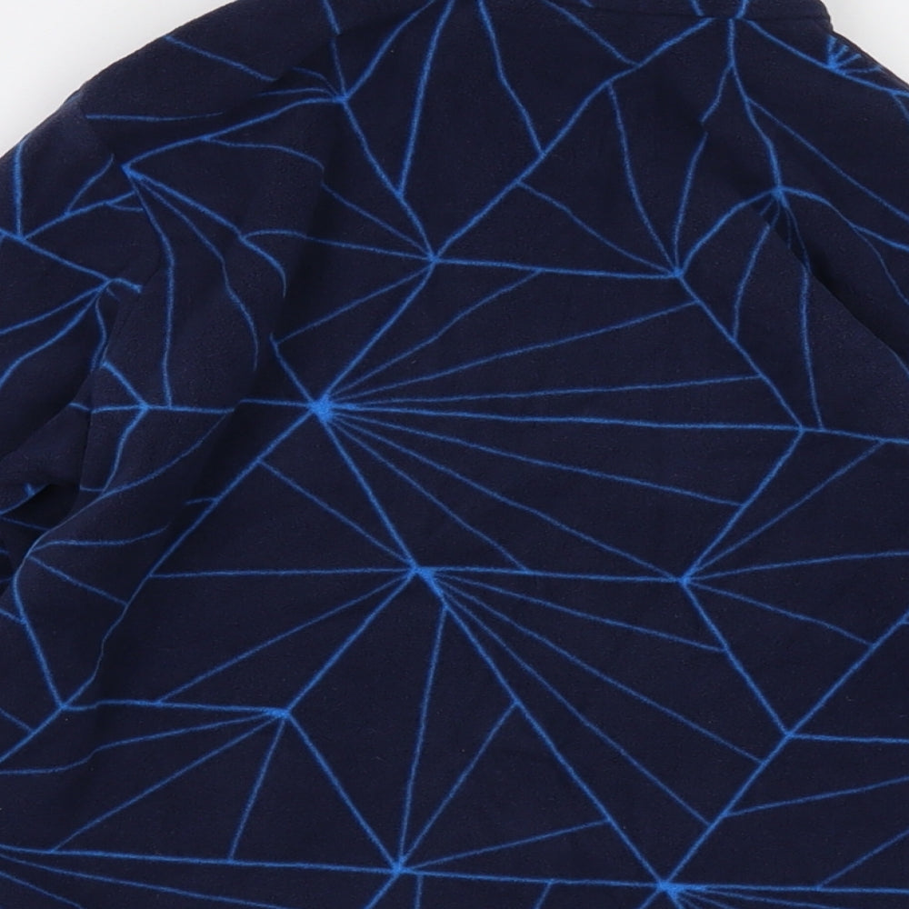 Quechua Boys Blue Geometric Polyester Pullover Sweatshirt Size 12-13 Years Zip