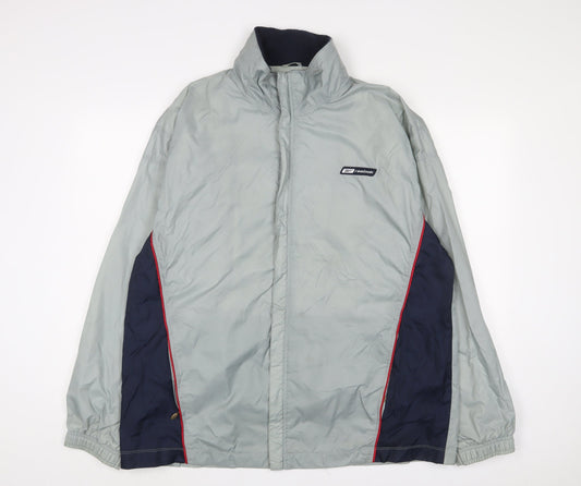 Reebok Mens Blue Jacket Size XL Zip - Logo