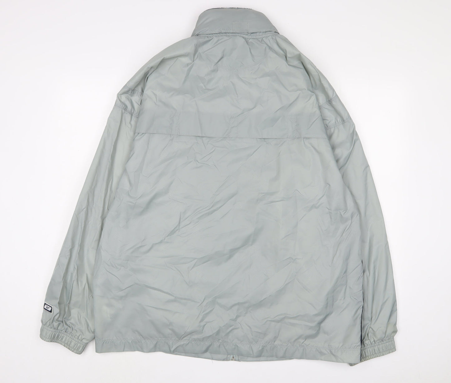 Reebok Mens Blue Jacket Size XL Zip - Logo