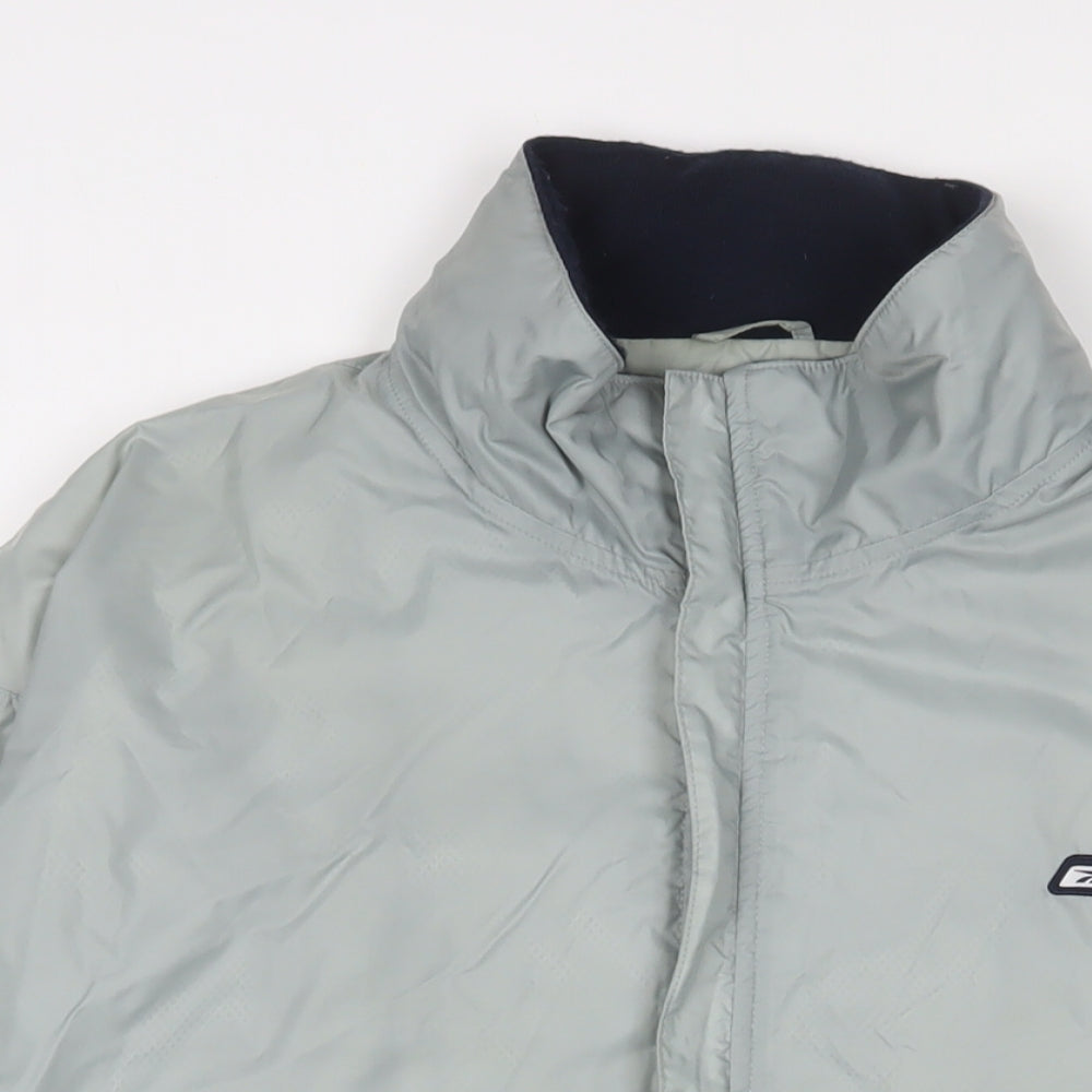 Reebok Mens Blue Jacket Size XL Zip - Logo