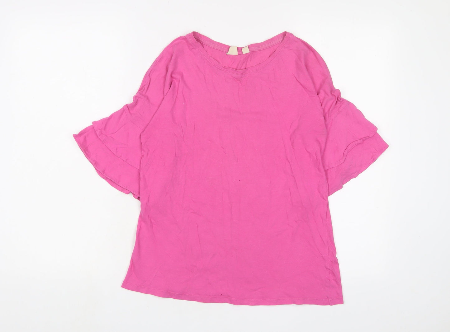 Gap Womens Pink Cotton Basic T-Shirt Size 12 Crew Neck