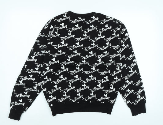 Disney Womens Black Polyester Pullover Sweatshirt One Size - Size 2XS - Disney