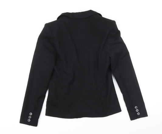 NEXT Womens Black Jacket Blazer Size 10 Button