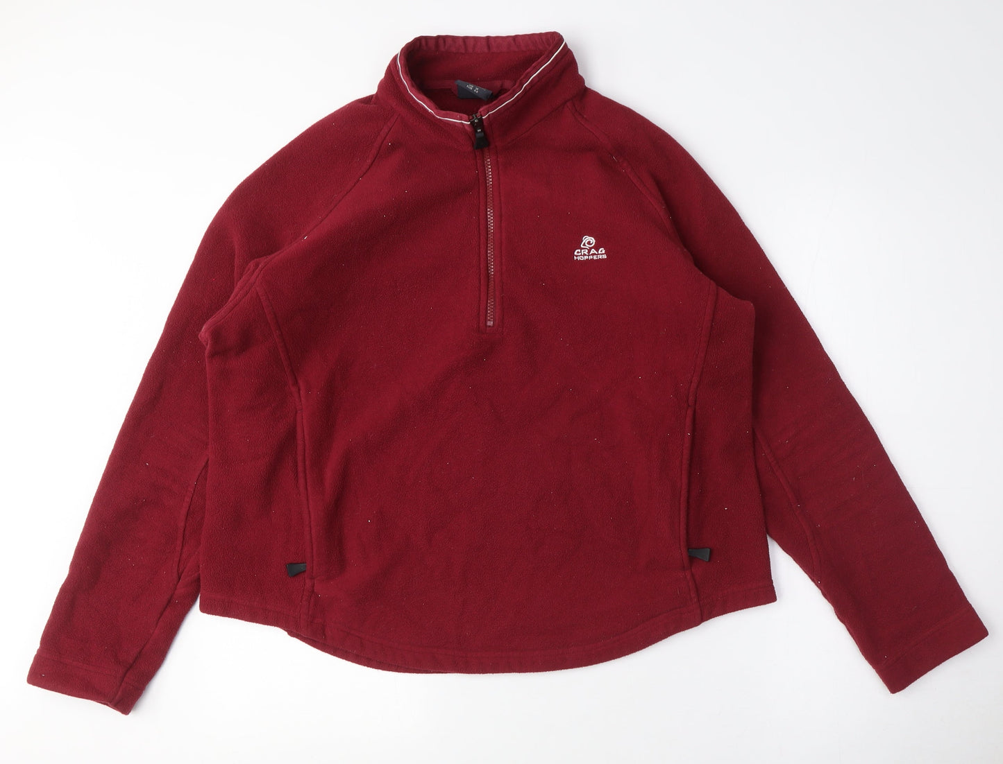 Craghoppers Red Fleece Pullover Unisex Sweatshirt Size 12