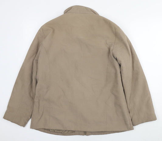 Key West Womens Beige Jacket Size 12 Zip