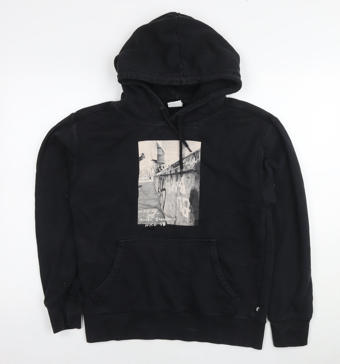 Nike Sb Mens Black Cotton Pullover Hoodie Size XS - Graffiti