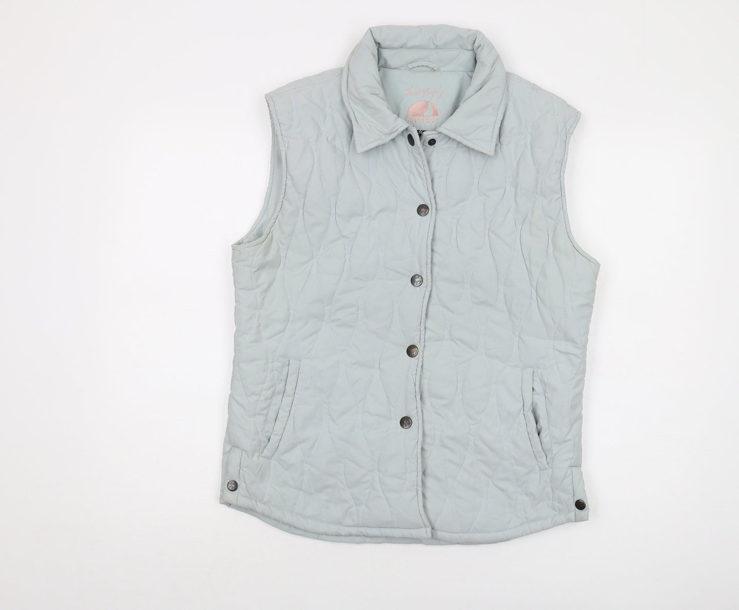 Jack Murphy Womens Blue Jacket Waistcoat Size 14 Snap