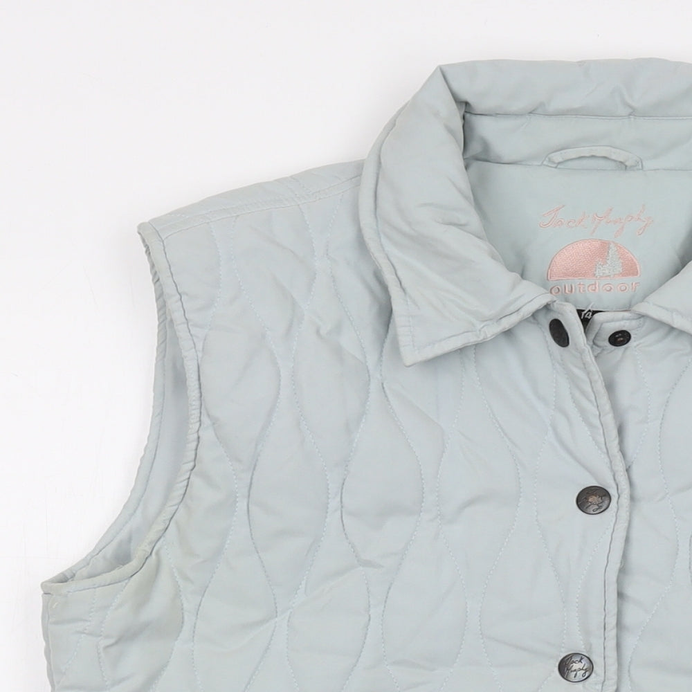 Jack Murphy Womens Blue Jacket Waistcoat Size 14 Snap