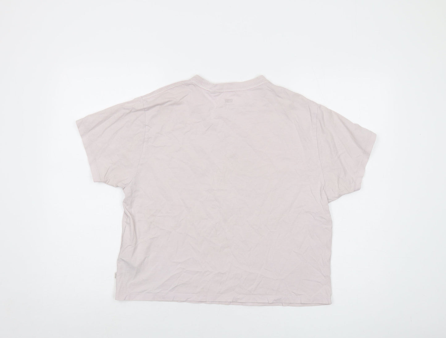 Levi's Womens Pink Cotton Basic T-Shirt Size S Crew Neck