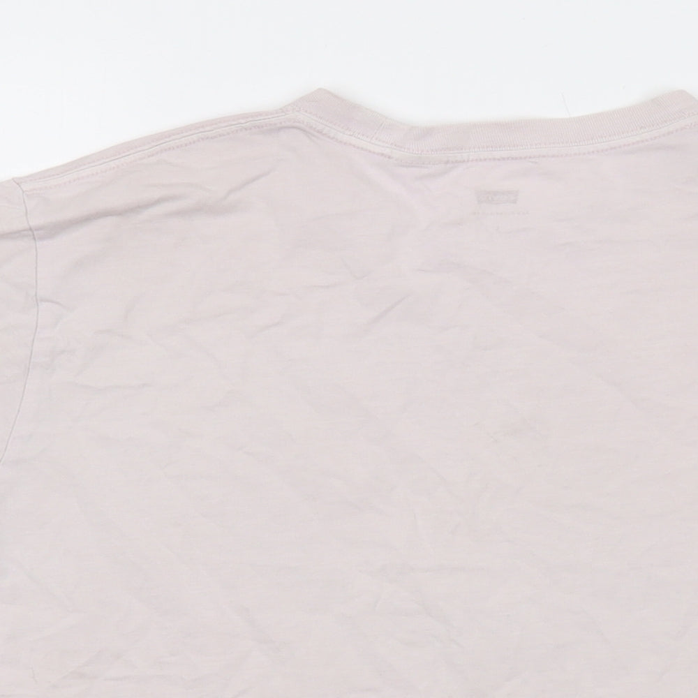 Levi's Womens Pink Cotton Basic T-Shirt Size S Crew Neck